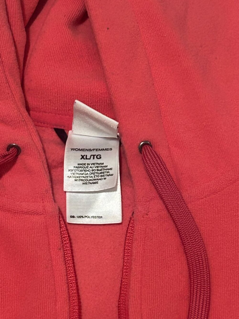 North Face Coral Pink Full Zip Hooded Jacket - Picture 4 of 5